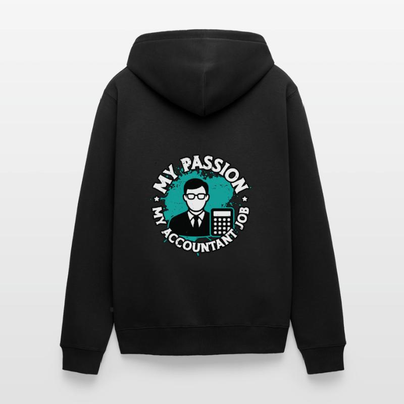 Comptabilité Ma passion Mon comptable Comptable Comptable Veste à capuche bio Premium Unisexe