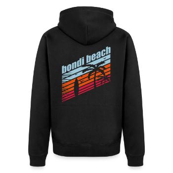 BONDI BEACH - Veste à capuche bio Premium Unisexe - noir - Dos - Nico (187cm)