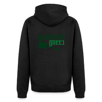 Guitar God - Music - Unisex Premium Organic Zip Hoodie - black - Back - Nico (187cm)