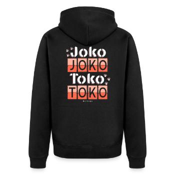 Soit Toko Toko II - Veste à capuche bio Premium Unisexe - noir - Dos - Nico (187cm)