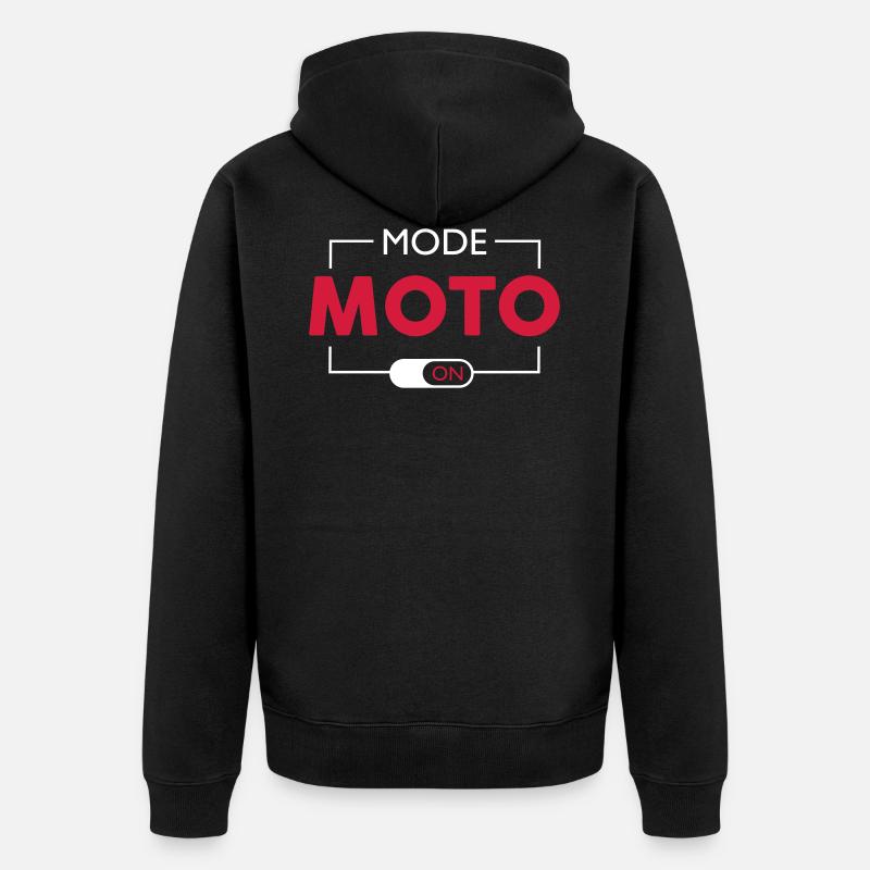 Mode moto activé - Veste à capuche bio Premium Unisexe - noir