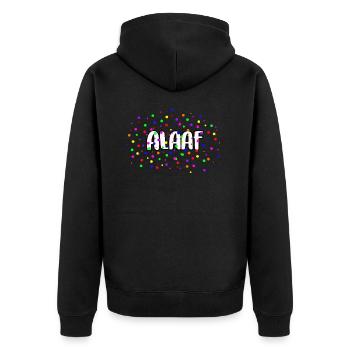 FÊTE DU CARNAVAL FASNING KÖLLE ALAAF KONFETTI - Veste à capuche bio Premium Unisexe - noir - Dos - Nico (187cm)