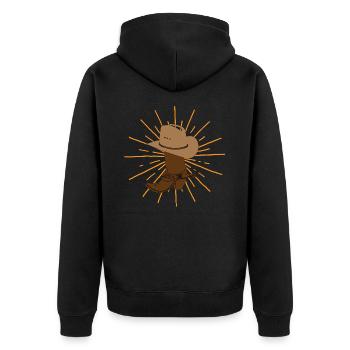 Danse en ligne - Veste à capuche bio Premium Unisexe - noir - Dos - Nico (187cm)