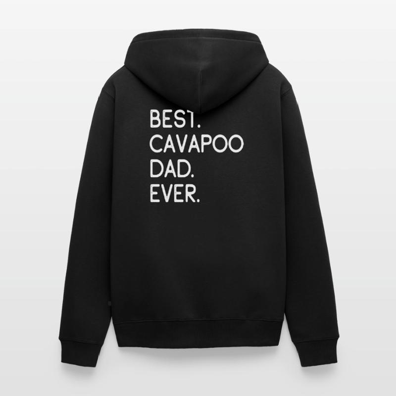Cavapoo Cavoodle Unisex Premium Organic Zip Hoodie