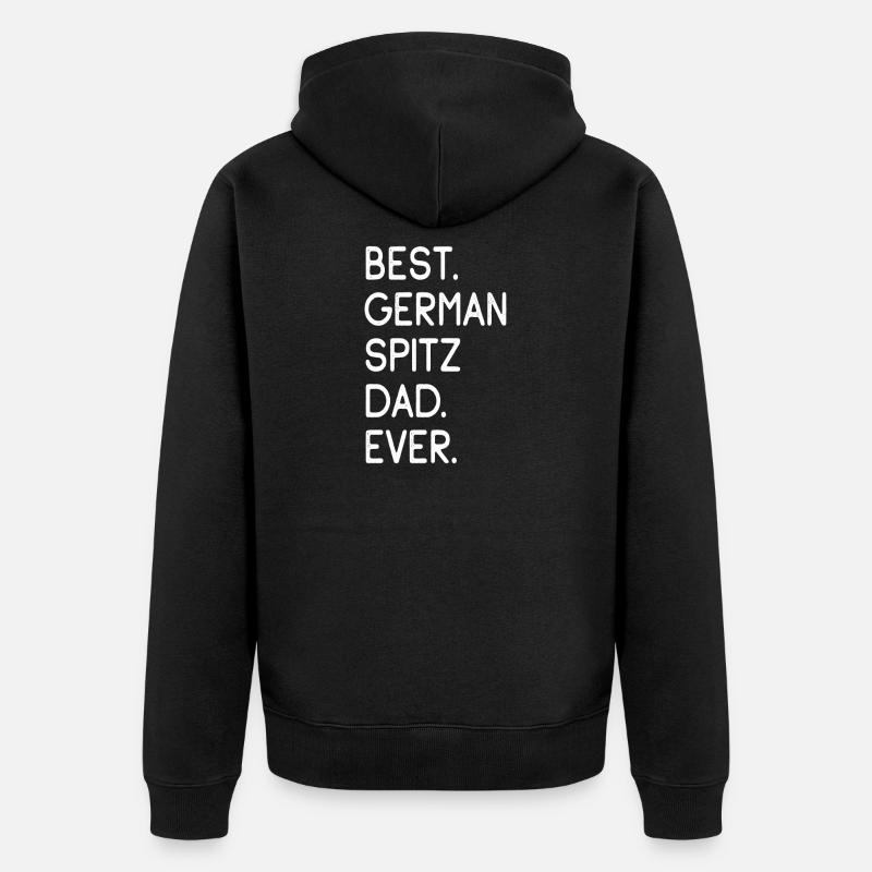 German Spitz - Unisex Premium Bio Zip Hoodie - Schwarz