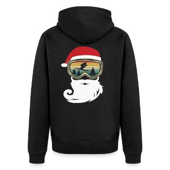 Ski Noël Skieur Apres Ski Gift - Veste à capuche bio Premium Unisexe - noir - Dos - Nico (187cm)