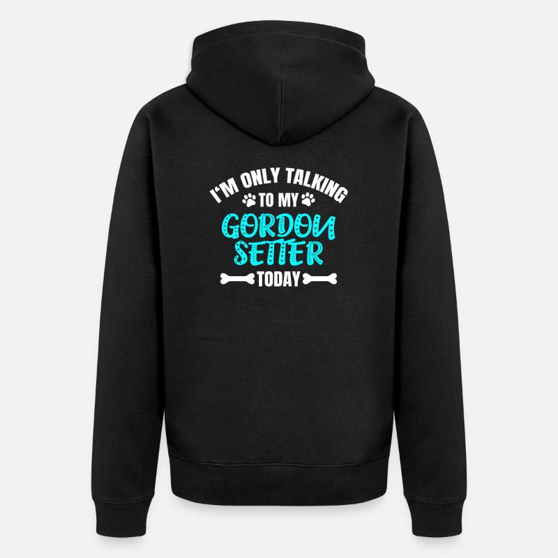 Gordon Setter - Veste à capuche bio Premium Unisexe - noir