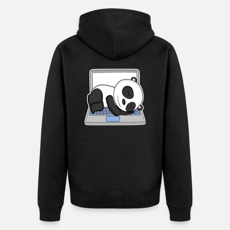 Computer Nerd Programmierer Herren Geschenk - Unisex Premium Bio Zip Hoodie - Schwarz