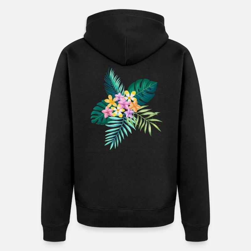 Ambiance tropicale - Veste à capuche bio Premium Unisexe - noir