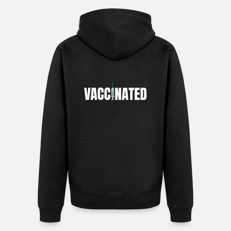 Vacciné Vacciné - Veste à capuche bio Premium Unisexe - noir