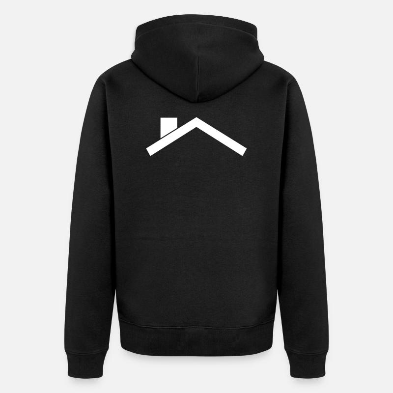 Toit - Veste à capuche bio Premium Unisexe - noir