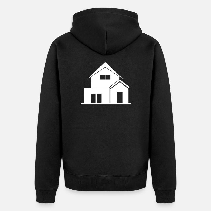 Maison Blanche - Veste à capuche bio Premium Unisexe - noir