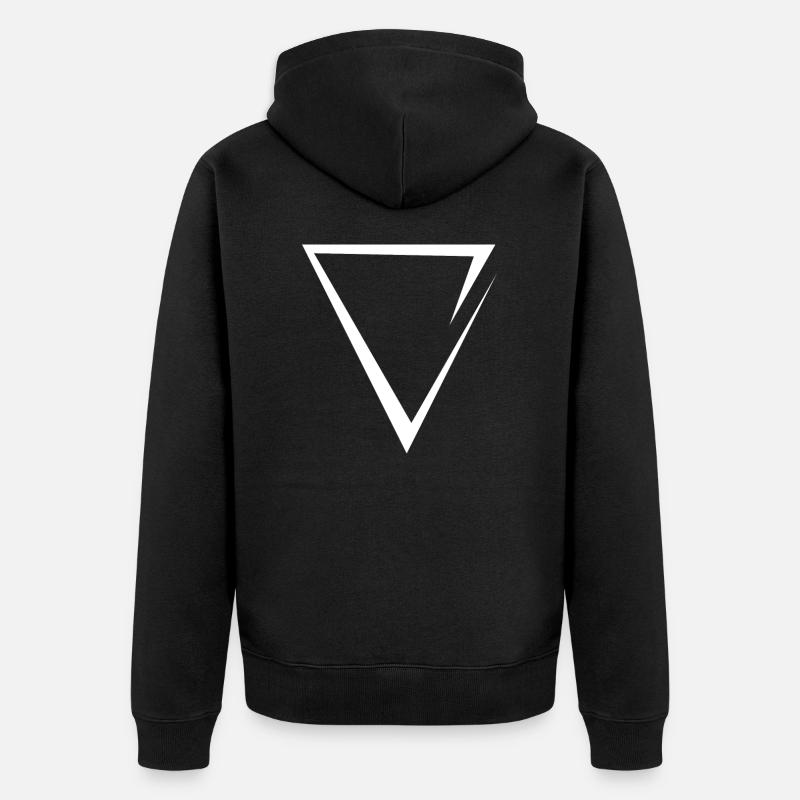 Élément symbole de l'eau moderne - Veste à capuche bio Premium Unisexe - noir