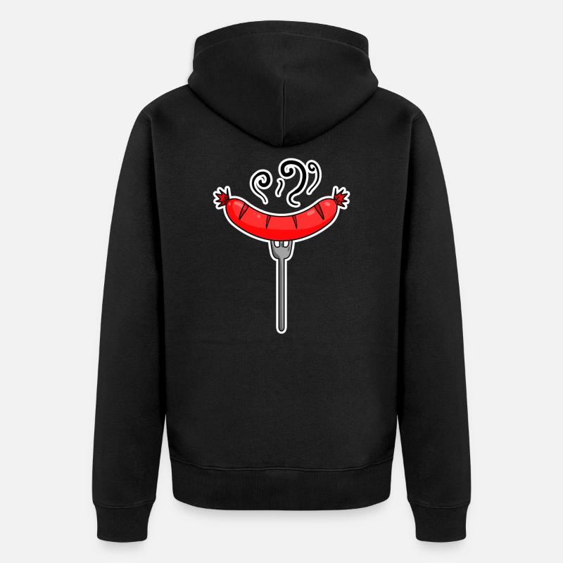 Saucisse - Veste à capuche bio Premium Unisexe - noir