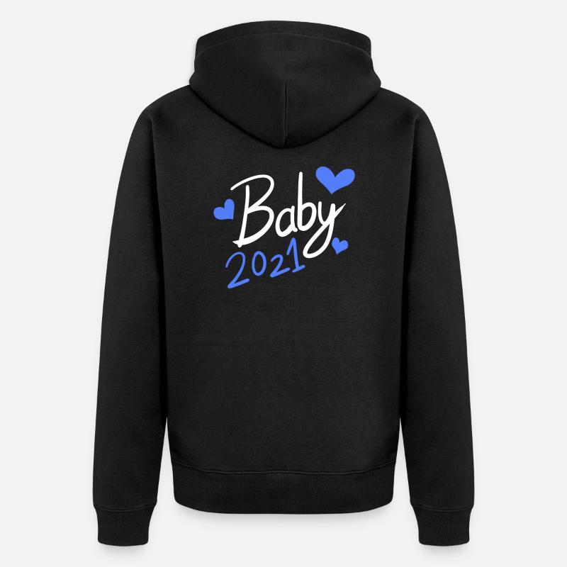 Bébé 2021 - Veste à capuche bio Premium Unisexe - noir