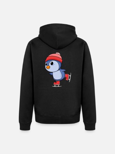 Skating - Unisex Premium Organic Zip Hoodie - black