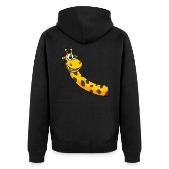 Girafe - Veste à capuche bio Premium Unisexe - noir - Dos - Nico (187cm)