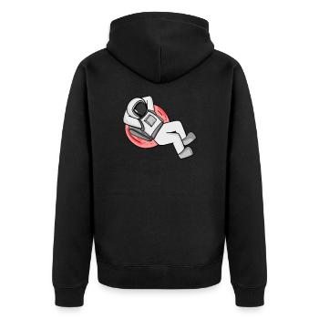 Astronaut - Veste à capuche bio Premium Unisexe - noir - Dos - Nico (187cm)