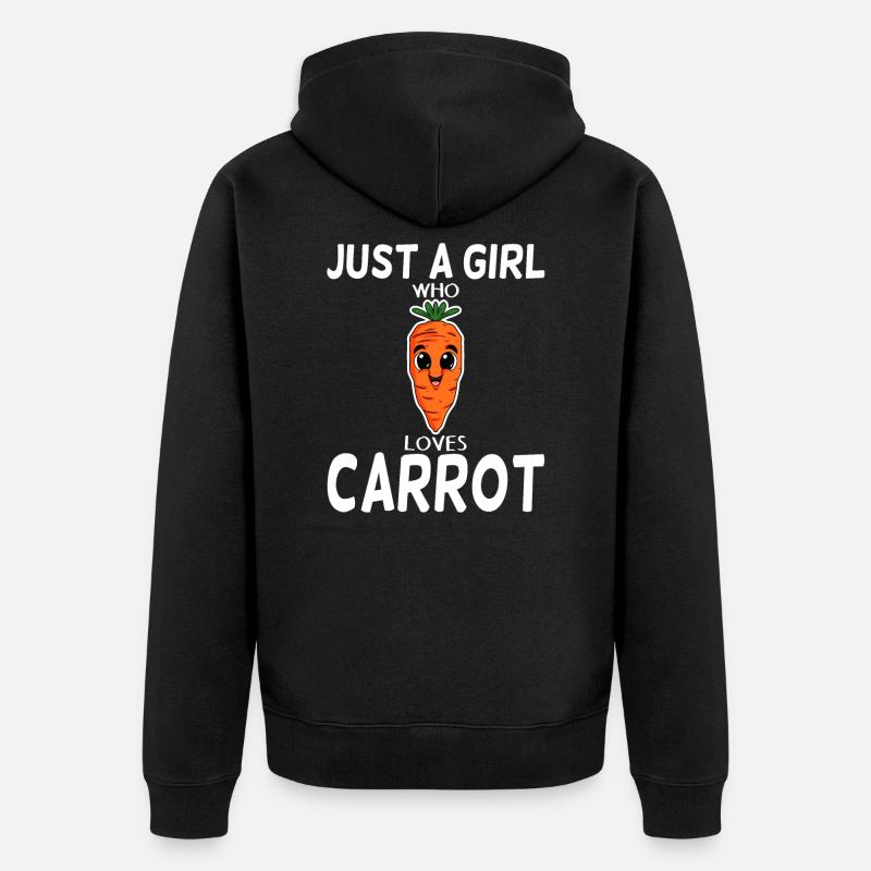 Carottes Carottes Carottes - Veste à capuche bio Premium Unisexe - noir