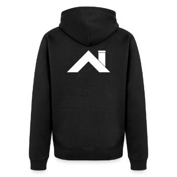 Maison toit - Veste à capuche bio Premium Unisexe - noir - Dos - Nico (187cm)