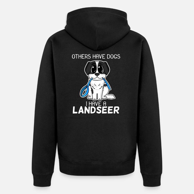 Landseer - Veste à capuche bio Premium Unisexe - noir