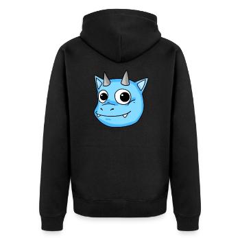 Bébé Dragon - Veste à capuche bio Premium Unisexe - noir - Dos - Nico (187cm)