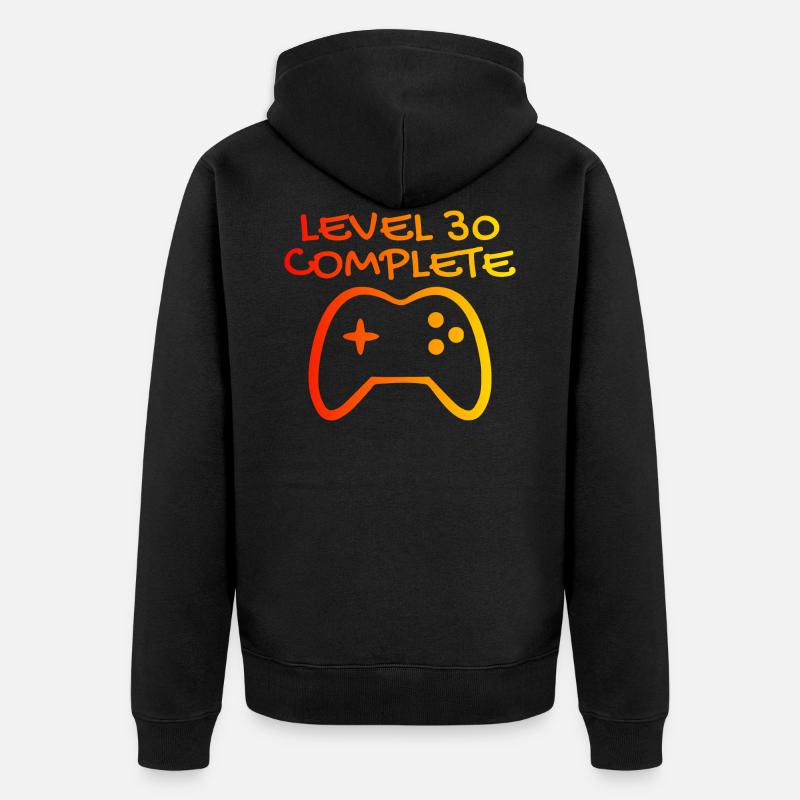30 anniversaire Niveau 30 Complete - Veste à capuche bio Premium Unisexe - noir