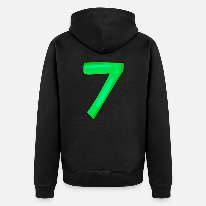 7 - Veste à capuche bio Premium Unisexe - noir