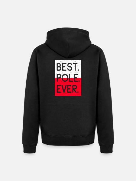Best Pole Ever - Unisex Premium Organic Zip Hoodie - black