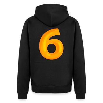 6 - Veste à capuche bio Premium Unisexe - noir - Dos - Nico (187cm)