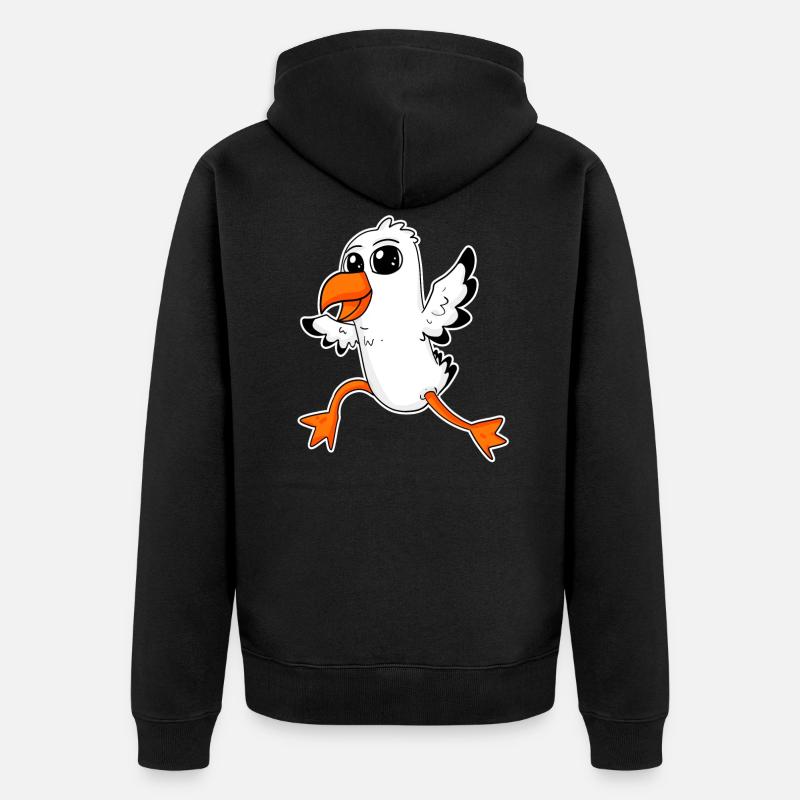 Doux goé et mouse - Veste à capuche bio Premium Unisexe - noir