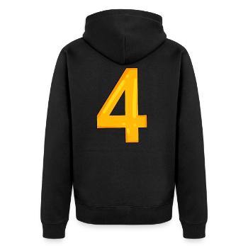 4 - Veste à capuche bio Premium Unisexe - noir - Dos - Nico (187cm)