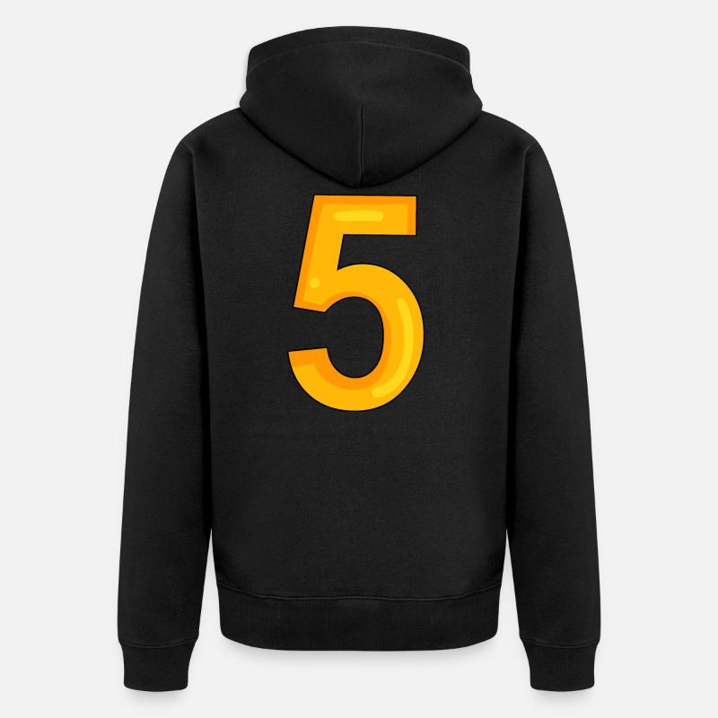 5 - Veste à capuche bio Premium Unisexe - noir