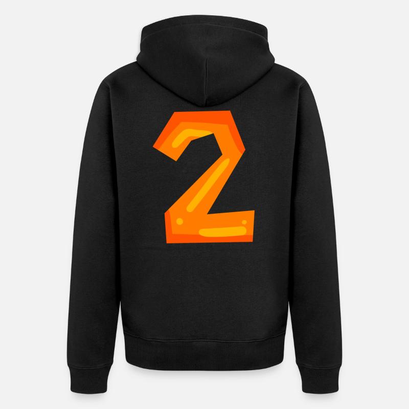 2 - Veste à capuche bio Premium Unisexe - noir