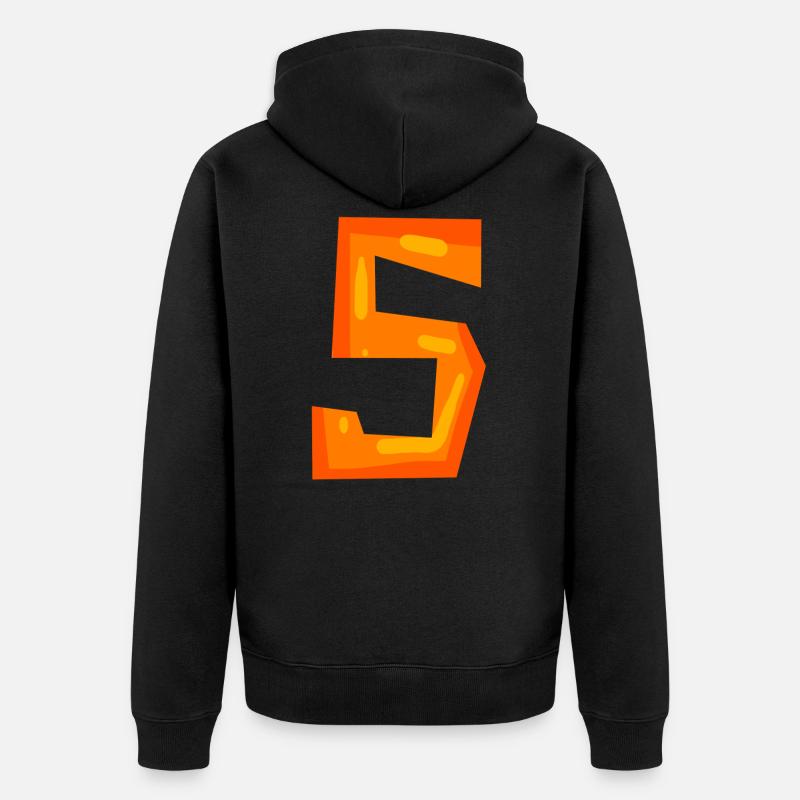 5 - Veste à capuche bio Premium Unisexe - noir