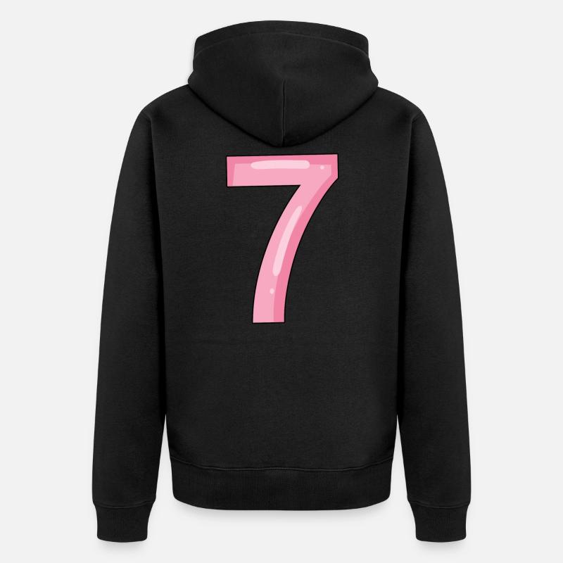 7 - Veste à capuche bio Premium Unisexe - noir