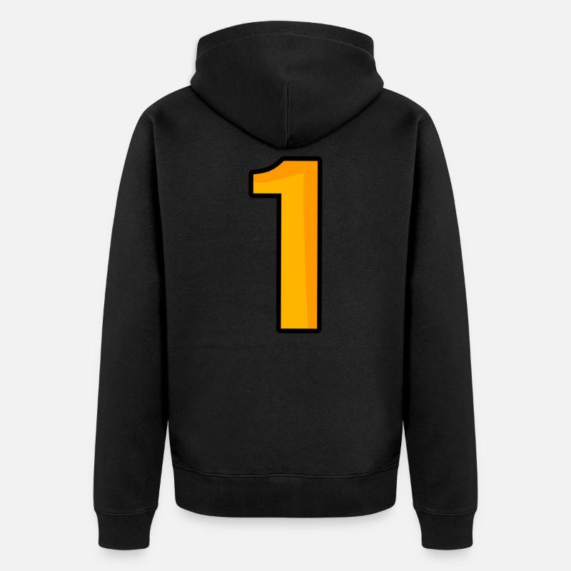Numéro 1 - Veste à capuche bio Premium Unisexe - noir