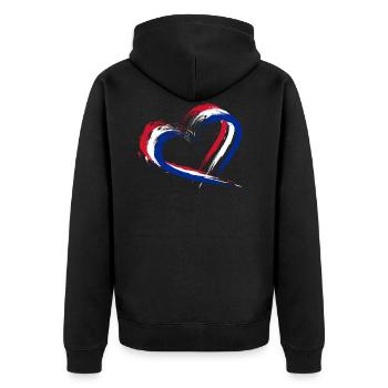 Cuba - Veste à capuche bio Premium Unisexe - noir - Dos - Nico (187cm)
