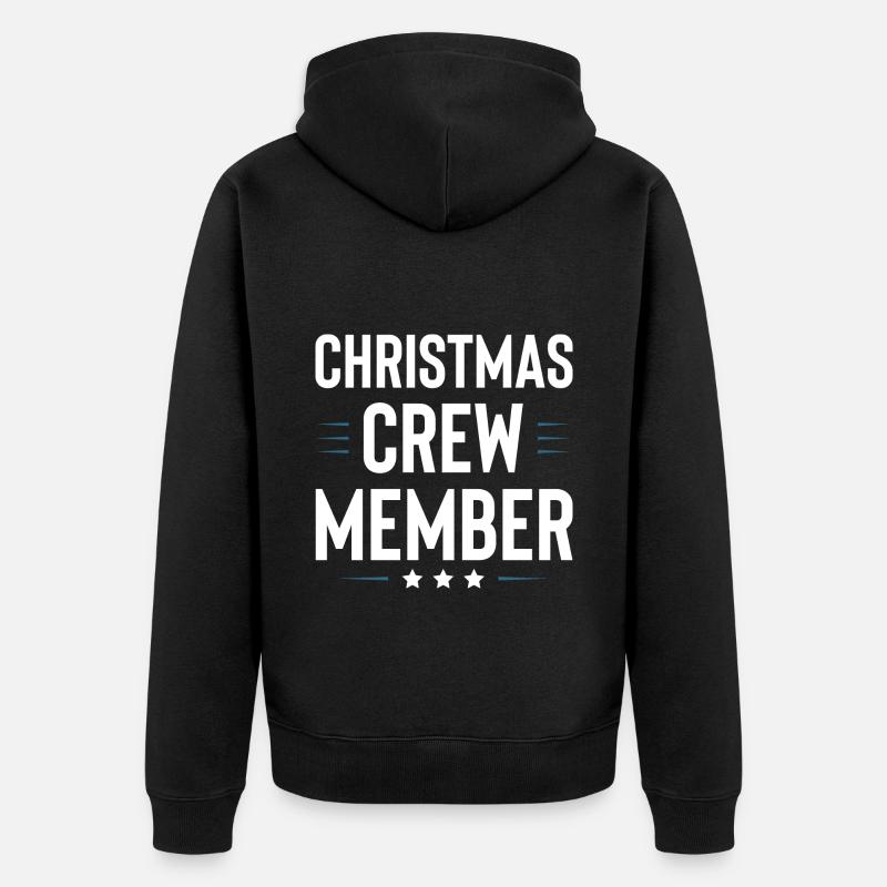 Équipe de Noël - Veste à capuche bio Premium Unisexe - noir