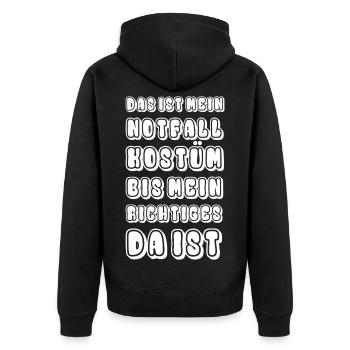 This is my emergency costume until my real... - Unisex Premium Organic Zip Hoodie - black - Back - Nico (187cm)
