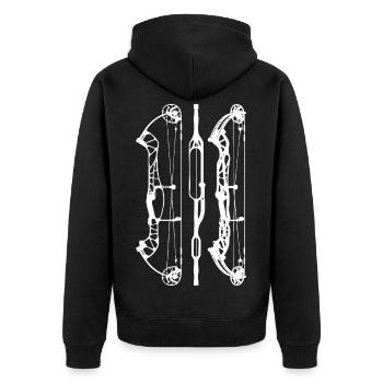 HoytConceptX_PlansW - Veste à capuche bio Premium Unisexe - noir - Dos - Nico (187cm)