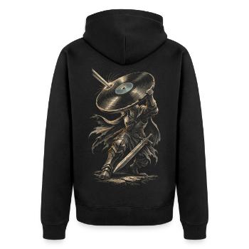 Disques vinyles de collection Vinyl Vinyl Collections - Veste à capuche bio Premium Unisexe - noir - Dos - Nico (187cm)