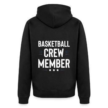 Équipe de basket-ball - Veste à capuche bio Premium Unisexe - noir - Dos - Nico (187cm)