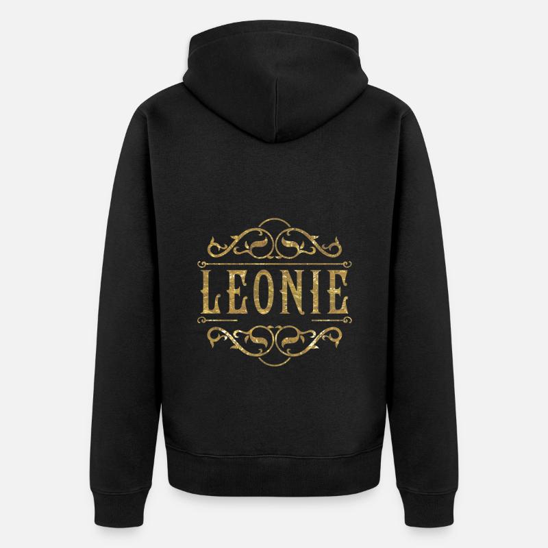 Léonie or - Veste à capuche bio Premium Unisexe - noir