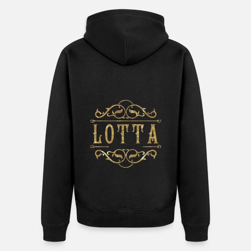 Lotta or - Veste à capuche bio Premium Unisexe - noir