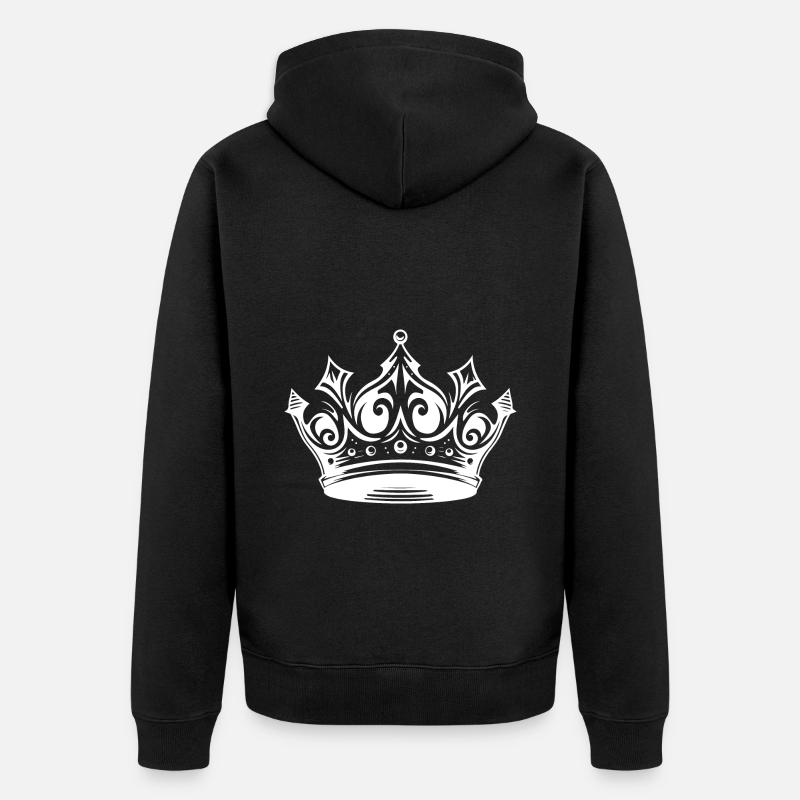 Couronne royale de Krone - Veste à capuche bio Premium Unisexe - noir
