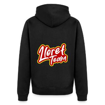 L’équipe Lloret De Mar - Veste à capuche bio Premium Unisexe - noir - Dos - Nico (187cm)
