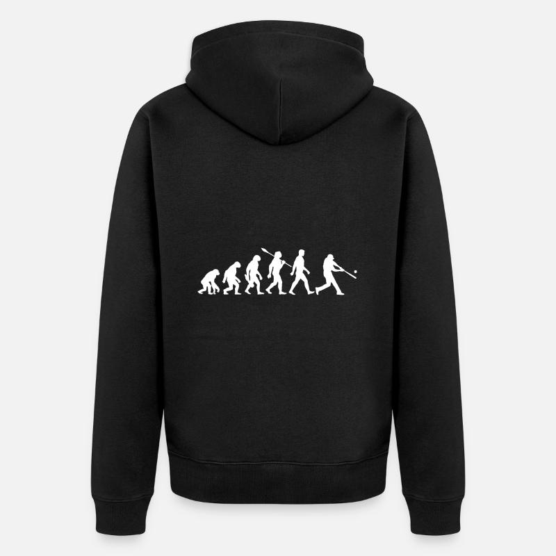 Evolution Baseball Batteur - Veste à capuche bio Premium Unisexe - noir