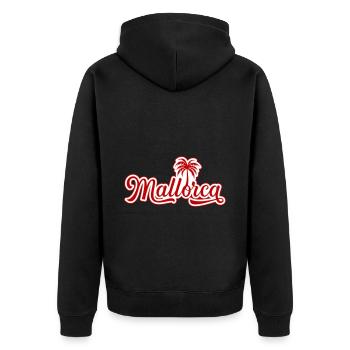 Vacances à Majorque - Veste à capuche bio Premium Unisexe - noir - Dos - Nico (187cm)