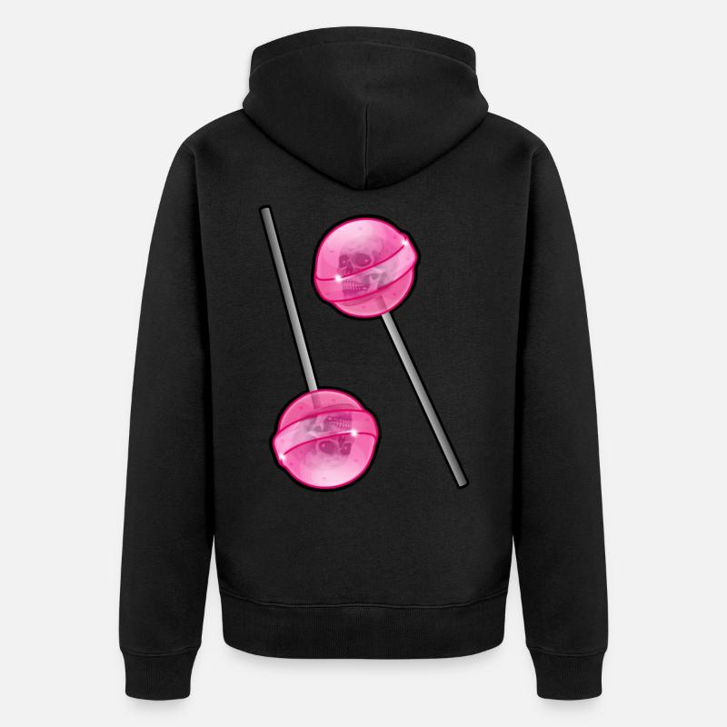 Sucette Crâne - Veste à capuche bio Premium Unisexe - noir